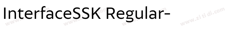 InterfaceSSK Regular字体转换